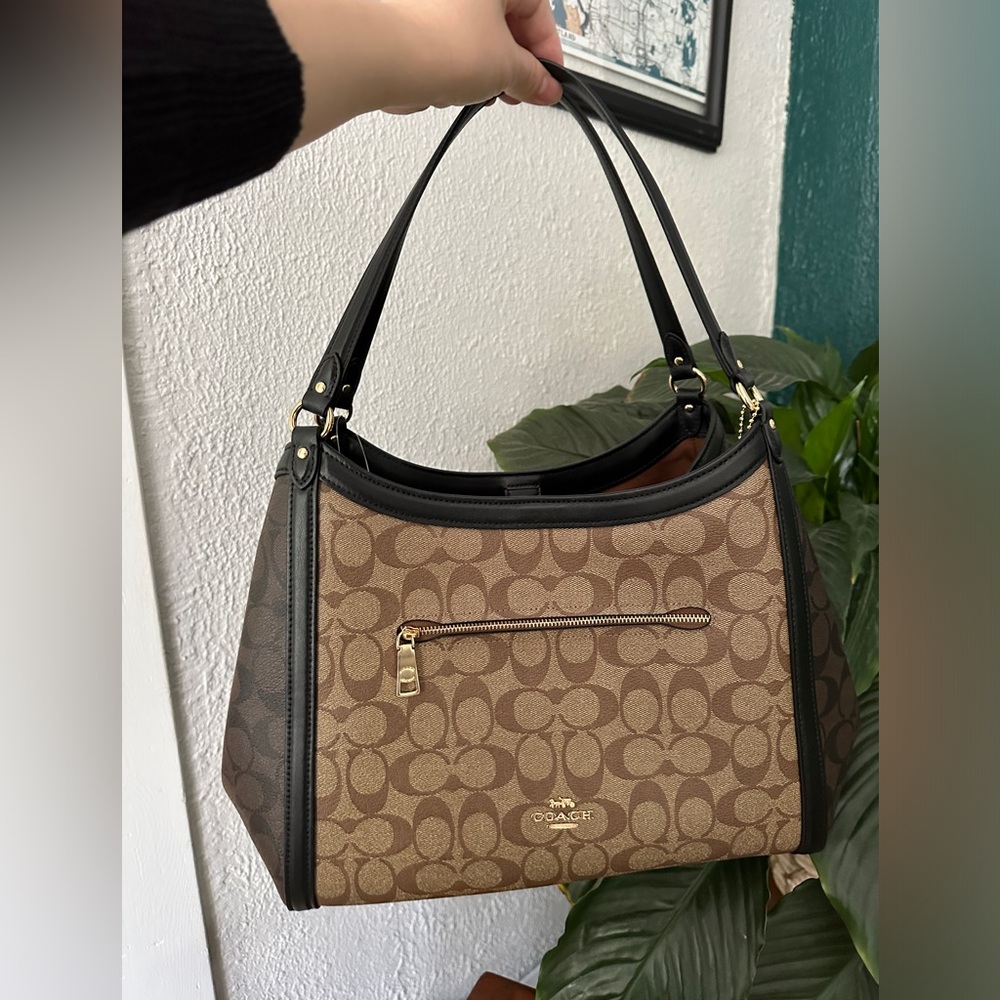 NWT - COACH Kristy Shoulder Bag In Colorblock Signature Canvas - C6831 - $498 - Picture 8 of 16